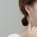 A32267 s925 sterling silver chic rhinestone short piercing clipon earrings