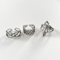A32473 s925 sterling silver imitation unique adjustable silver ring