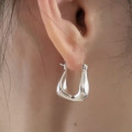 A38819 sterling silver simple fashion earrings