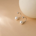A35602 s925 sterling silver chic small trendy pearl earrings