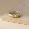 A45536 silver vintage dainty gold ring