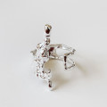A32680 925 sterling silver irregular ring