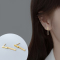 A35994 s925 sterling silver rhinestone geometric earrings