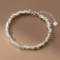 A40739 s925 sterling silver charm trendy elegant bracelet