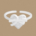 A44284 butterfly heart sterling silver s925 heartshape ring
