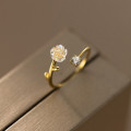 A42952 s925 silver elegant vintage rhinestone adjustable ring