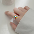 A35055 s925 sterling silver sweet smile expressions flower ring