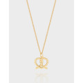 A39403 design minimalist heart sterling silver s925 necklace