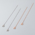 A40789 s925 sterling silver simple rhinestone stars hollowed string unique elegant earrings