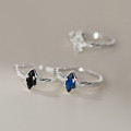 A42843 s925 sterling silver unique fashion oval ring