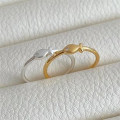 A43202 sterling silver simple fashion adjustable ring