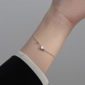 A36066 s925 sterling silver stars charm bracelet