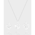 A41471 design heart hollowed sterling silver s925 necklace