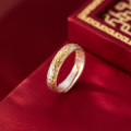 A45426 silver vintage gold ring