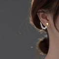 A36874 s925 sterling silver pearl earrings