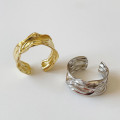 A32575 bigins irregular wrinkleds925 sterling silver ring