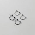 A35605 s925 sterling silver simple double bar piercing earrings