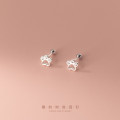 A33713 s925 sterling silver cute earrings