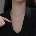 A35361 s925 sterling silver heart necklace