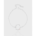 A43655 butterfly flower charm sterling silver s925 bracelet