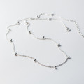 A39304 s925 sterling silver bead simple design elegant unique necklace