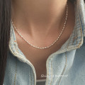 A43746 s925 sterling silver trendy sweet unique necklace